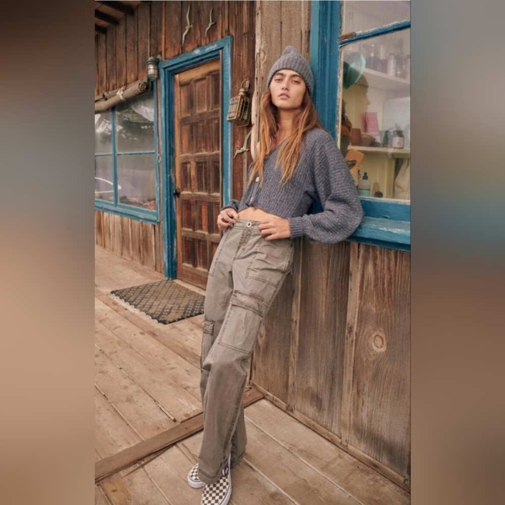Free People The Thing Is Low Rise Utility Cargo Pants | Size 10